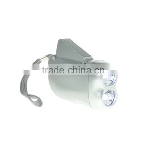 Promotional Plastic Translucent Torch Dynamo Charging Led Light thumbnail-5