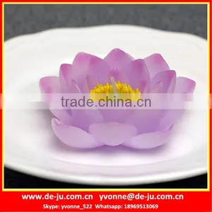 Home Ornamental Holy Pure Violet Lotus Flower Candles thumbnail-1