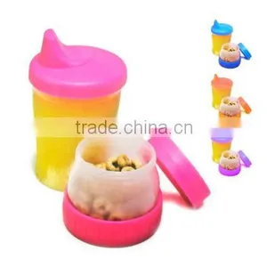 Baby Sip Snack Sippie Cup Detachable Food Snack Container Keeper BPA Free 9 Oz thumbnail-1
