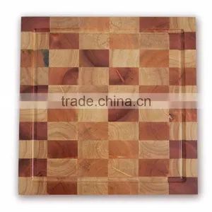 High Quality Best Selling Eco Friendly Square Natural RubberWood Cutting Board From Viet Nam thumbnail-1