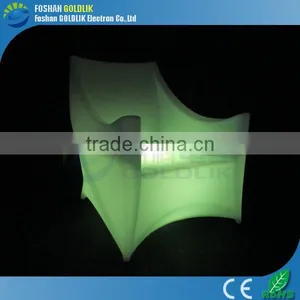 Home Decoration Led Lit Furniture Plastic Glowing Sofa GKS-088GR thumbnail-1