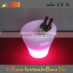 Plastic Led Ice Bucket Color Changing,bars Nightclubs LED Light up Ice Bucket Champagne Beer Bucket thumbnail-1