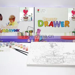 Diy Digital Painting by Numbers DIY Canvas Painting Frame for Kids thumbnail-1