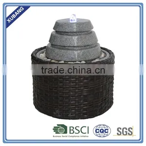 Abstract Home Decor Waterfall Fountain Rattan Round Fountain thumbnail-1