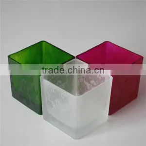 Cheap Square Glass Candleholder for Wax thumbnail-1