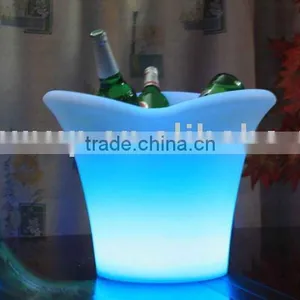 PE Material Plastic Shell Magic Colorful LED Ice Bucket thumbnail-1
