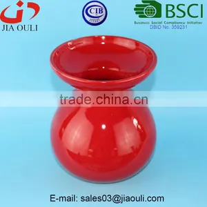 BSCI Certificate Factory Red Ceramic Vase, Vases for Wedding Centerpieces thumbnail-3