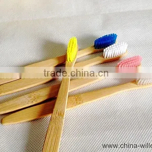 Yellow Color Bamboo Toothbrush, Soft Bristle Toothbrush thumbnail-6