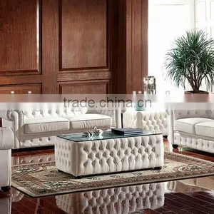 White Leather Office Sofa,Elegant Office Reception Sofa,Business Furniture(BF08-0215) thumbnail-1