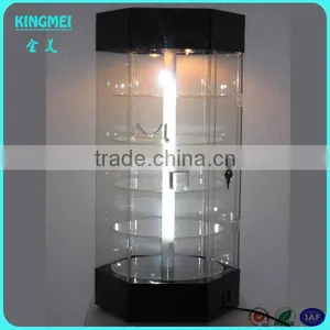 KM-AP41 High Quality Clear Acrylic Rotating Showcase,LED Display Showcase,acrylic Display Case With Lock and Key thumbnail-4