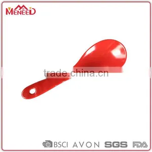 Manufacturer Directly Supply Cheap Restaurant Red Plastic Chinese Soup Spoon thumbnail-1