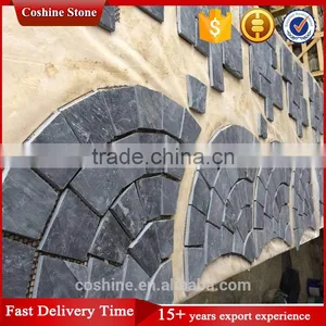 Cheap Popular Black Basalt Stone Mosaic Tiles thumbnail-2