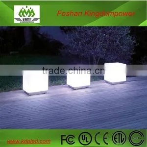 Illuminated RGB Led Glowing Outdoor Cube thumbnail-1