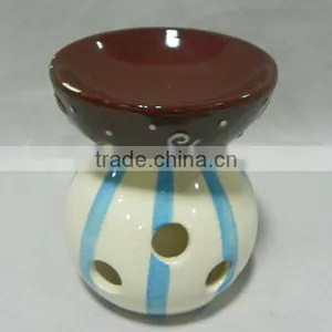 Handpainted Ceramic Incense Burner,oil Burner,aroma Burner thumbnail-1