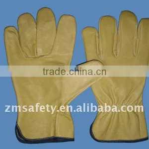 Pig Leather Safety Driver Gloves ZM39-H thumbnail-1