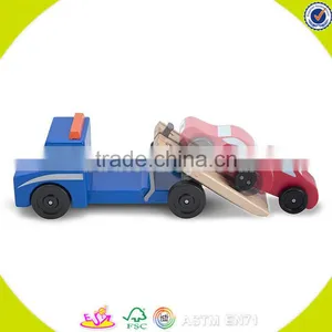 Wholesale Baby Wooden Trailer Car Toy Popular Kids Wooden Trailer Car Toy Fashion Children Wooden Trailer Car Toy W04A167 thumbnail-1
