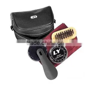PU Leather Case Promotional Shoe Polish Set Travel Shoe Care Kit thumbnail-6