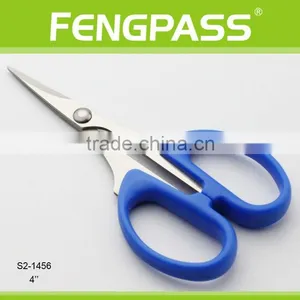 S2-1456 4" 2CR13 Stainless Steel ABS Plastic Handle Thread Scissors / Stationery Scissors Sharp Point thumbnail-1
