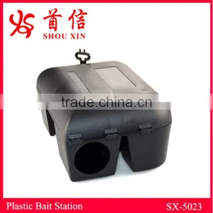 Plastic Black Color Control Mouse Trap Box Rodent Bait Station SX-5023 thumbnail-1