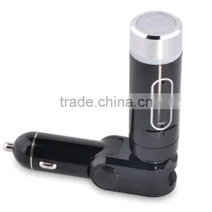 Cheap High End Bluetooth Removable Separete 2A Car Charger Kit With Handsfree FM Transmitter TF Card Mp3 Player thumbnail-5