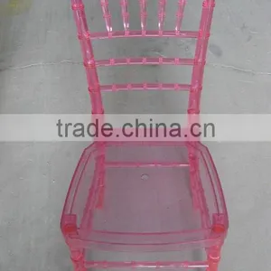 Pink Color Resin Crystal Chiavari Chair With Soft Cushion thumbnail-1