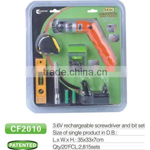 3.6V Rechargeable Electric Screwdriver With GS CE UL Rohs thumbnail-1