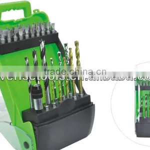 2015 New Arrival CF4237 43pcs Hss Twist Drill Bit With Green Plastic Case thumbnail-2