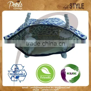 Biodegardable Low Price Beach Bag Made From Golden Fiber Jute thumbnail-6