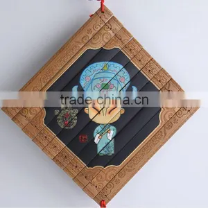 Wall Decoration Panel-- Bamboo Carving / Pecking Opera thumbnail-3