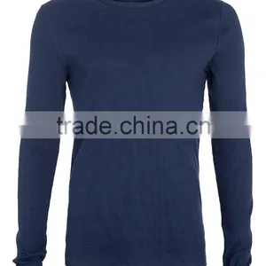 Wholesale Blank Soft Plain Long Sleeve t Shirt Long Sleeve 95 Cotton 5 Spandex t Shirt Fancy Cotton Spandex t Shirt thumbnail-5