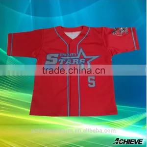 Fashion Cheap Mens Blank Baseball Jersey Made in China Guangdong thumbnail-3