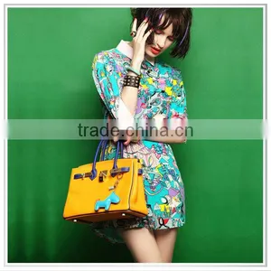 2014 Top Quality Individual Design Fashionable Digital Printed Fashion Dress thumbnail-1