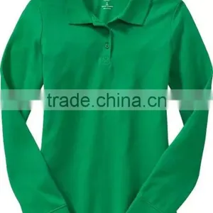 Mulit-color School Pique Uniform Polo Shirts Design With Pictutures Kids Wear HSs5251 thumbnail-2