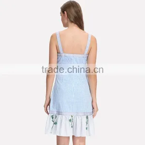 Latest Summer Women's Embroidery Dress Design thumbnail-5