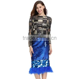 Evening Beaded Dance Woman Blouse Brand Lady Designer Sequin Top thumbnail-5