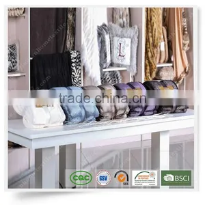 New Style Polar Plain Super Soft Glossy Flannel Blanket Factory Price High Quality Wholesale thumbnail-6