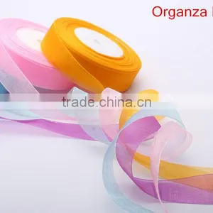Wholesale Woven Edge Organza Ribbon in Various Colors and Sizes thumbnail-2