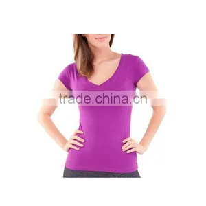 Custom Women T-shirt White Plain Cotton Tshirt thumbnail-3