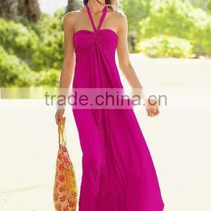 Ladies Long Beach Dress thumbnail-1