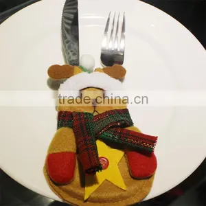 Hot Selling Knife And Fork Bag Christmas Decorations Knife And Fork Bag Christmas Cutlery Holder thumbnail-5