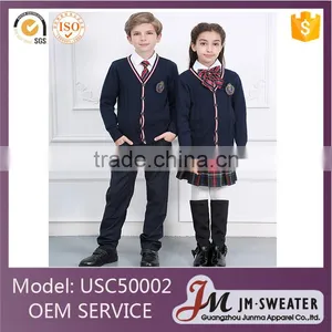 High Quality Knitting Cardigan Beautiful School Uniform thumbnail-1