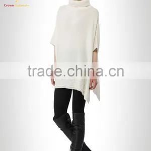 White Pashmina Wool PonchoS Capes Dress Shawl Wrap thumbnail-1