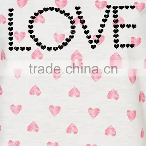 Cute Heart Print Short Sleeves Minion Pajamas Set thumbnail-5
