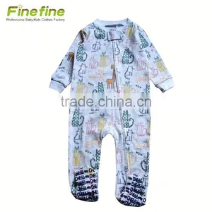 Summer New Arrival Cute Animal Baby Romper With Feet thumbnail-3