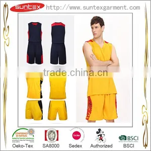 Suntex Popular Dry Fit Jersey Basketball Best Quality Mesh Basketball Wear thumbnail-5