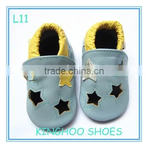 Star Design Genuine Leather Soft Sole Baby Shoes Sandals for Kids thumbnail-1