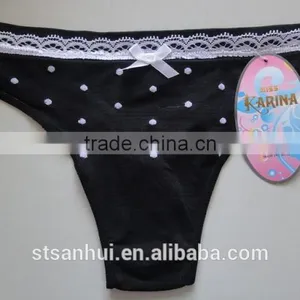 Black Extreme Hot Sexy Women Panty Sexy Girl Thong Underwear 0449# thumbnail-1