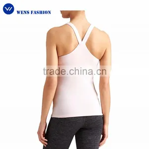 China Wholesale Crop Tank Top Design Your Own Stringer Tank Top Sport Tank Top Women thumbnail-1