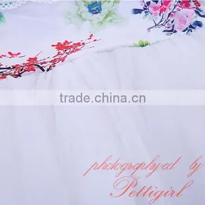 Girls White Summer Dress Flower Girl Skirts thumbnail-4