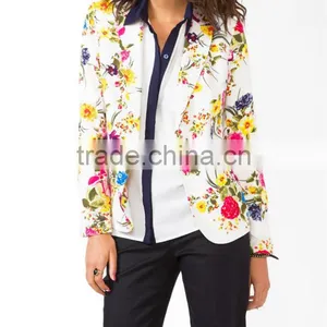 Floral Print Blazer thumbnail-1